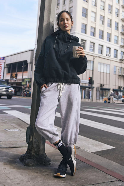 Damen Fleecejacke Oversized Kragen Modern Trendig
