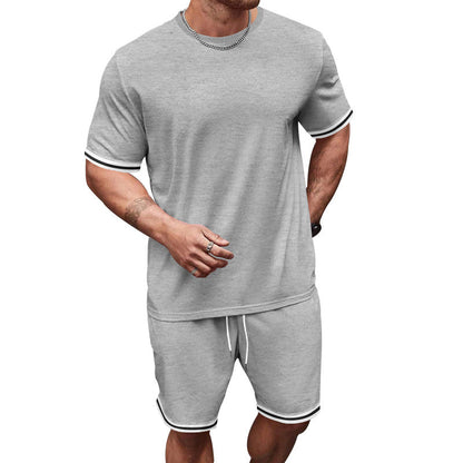 Herren Sportset Freizeitbekleidung Kontrast Modern