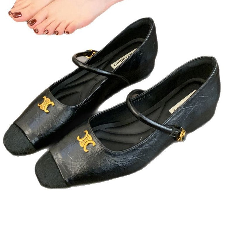 Damen Ballerinas Elegant Schnalle Schuhe Damen Modisch