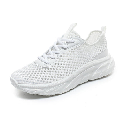 Damen Sport Sneaker Atmungsaktiv Rutschfest Schwarz