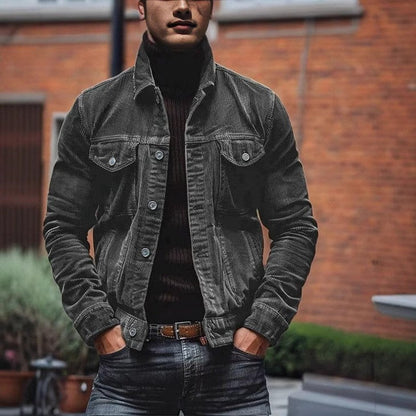 Herren Cordjacke Modern Schmal Schnitt