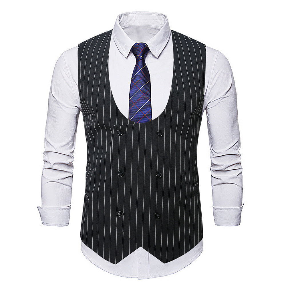Herren Weste Strick gestreift Elegante Mode