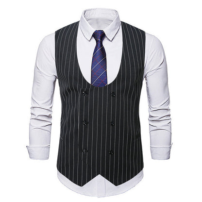 Herren Weste Strick gestreift Elegante Mode