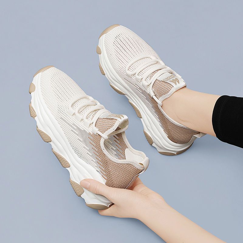 Damen Sneaker Sportlich Atmungsaktiv Flexibler Komfortschuh