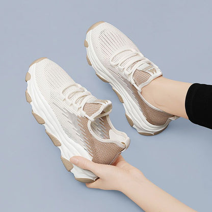 Damen Sneaker Sportlich Atmungsaktiv Flexibler Komfortschuh