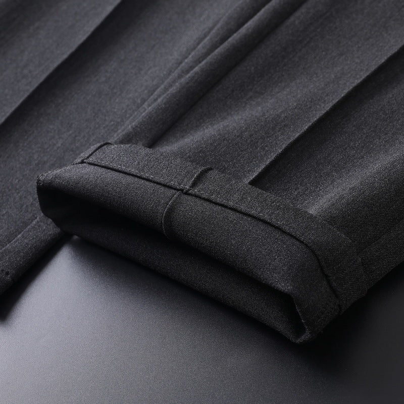 Herren Anzughose Slim Fit Schwarze Hose Mit Taschen