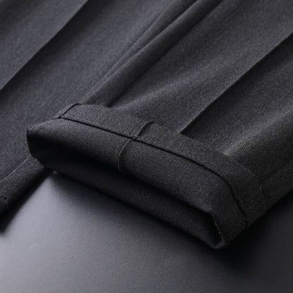 Herren Anzughose Slim Fit Schwarze Hose Mit Taschen