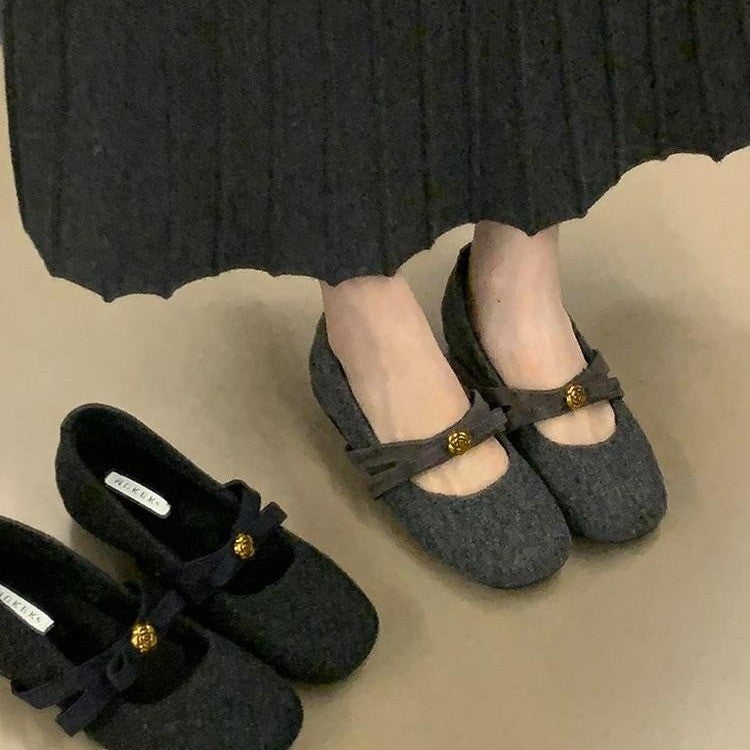 Damen Ballerinas Bequem Schleifen Modisch Damen Schuhe