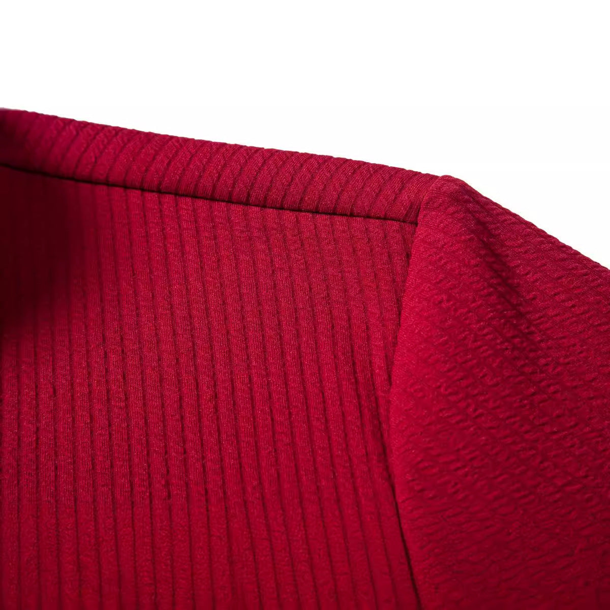 Herren Kurzarmhemd Modern mit Struktur und Slim-Fit Kragen