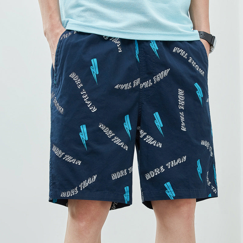 Herren Badeshorts Lässig Elastisch Mit Taschen