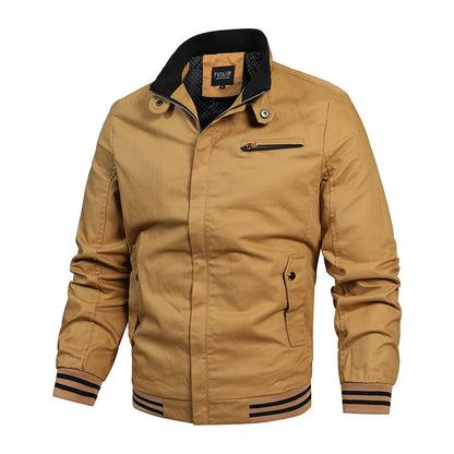 Herren Jacke Übergangsjacke Modern Mit Kontrasten Schwarz