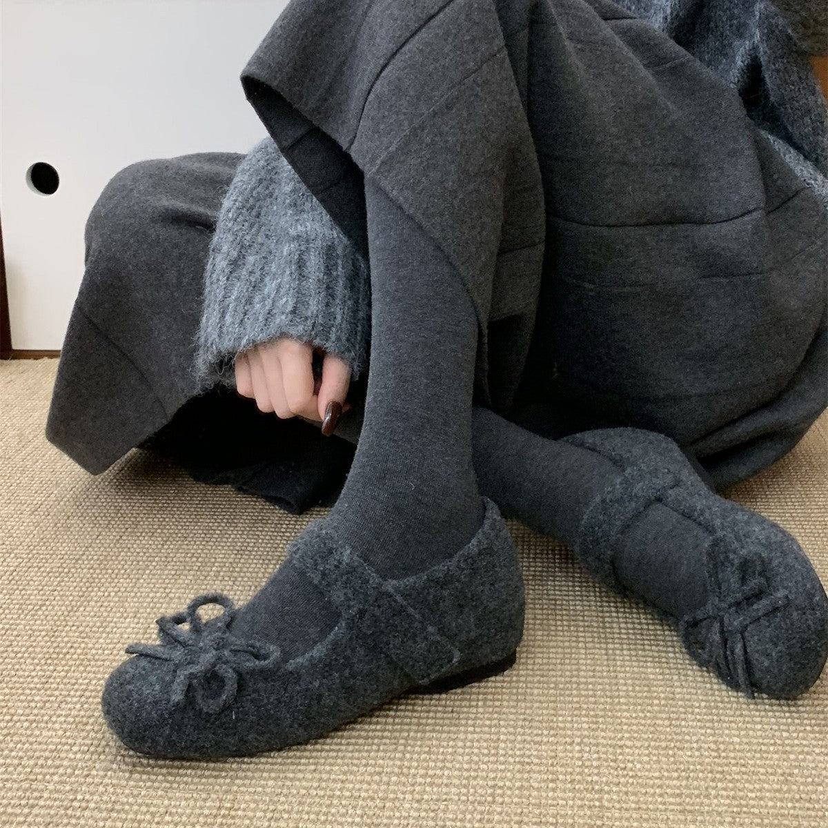 Damen Hausschuhe Flauschig Warm mit Schleife - BerlinGlamour