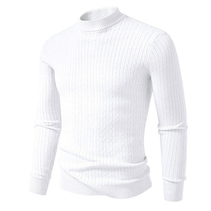 Herren Rollkragenpullover Modern Strukturiert Elegante Oberfläche