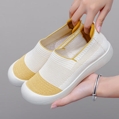 Damen Sneaker Slip-On Luftig Mesh Leicht