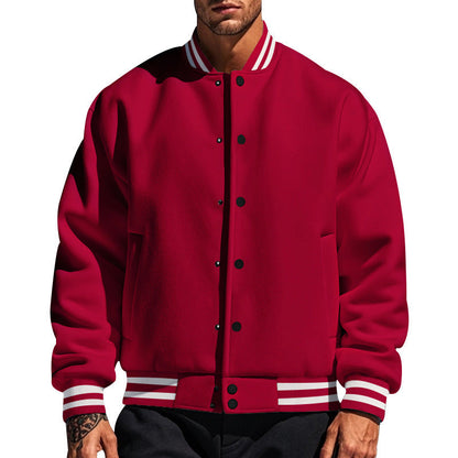 Herren Collegejacke Modern Sportlich Slim Fit