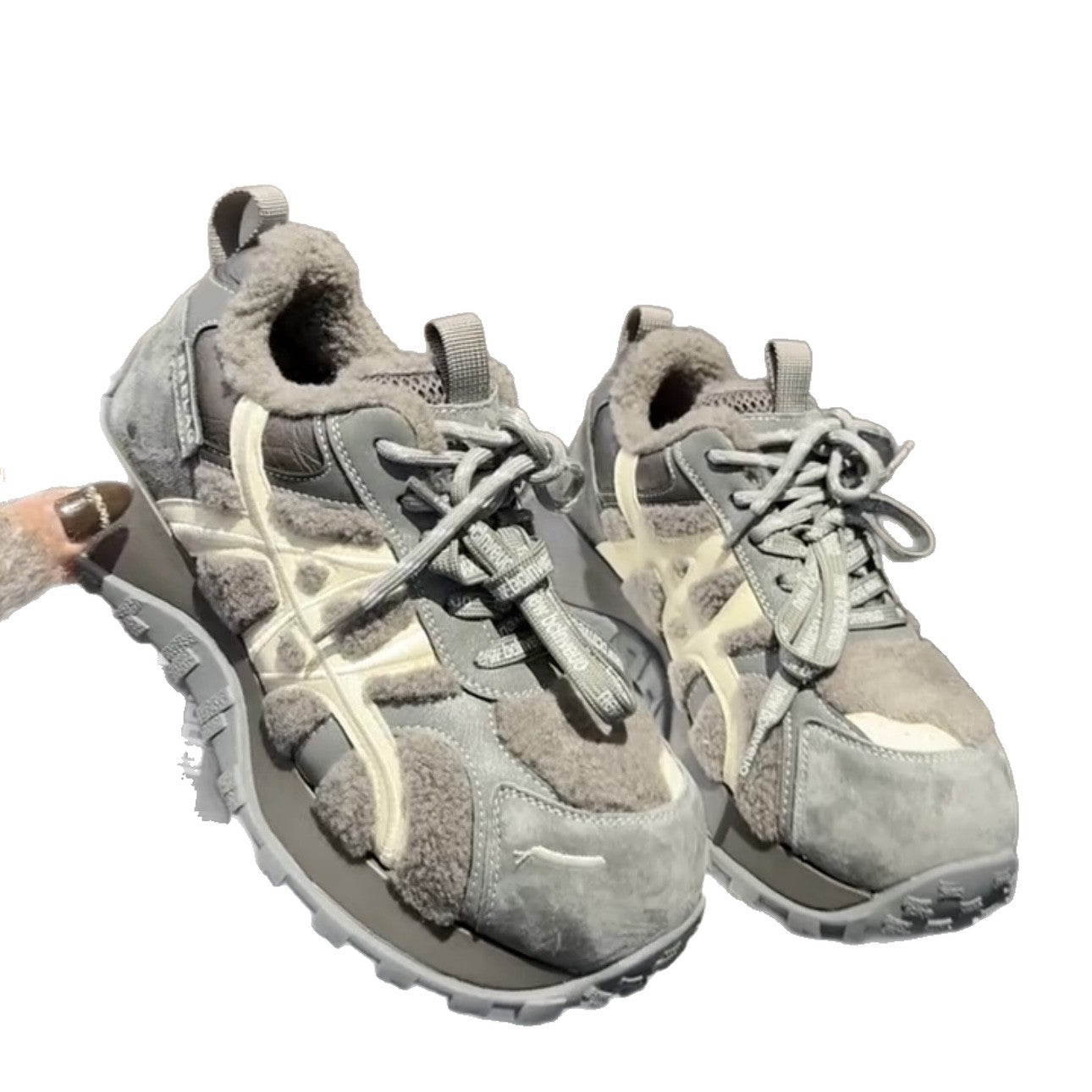 Damen Sneaker Sportlich Warm Rutschfest