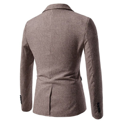 Herren Blazer Karomuster Elegant Modern