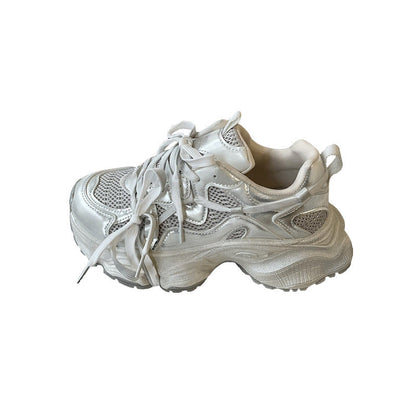 Damen Sneaker Sportlich Chunky Atmungsaktiv Reflektierend