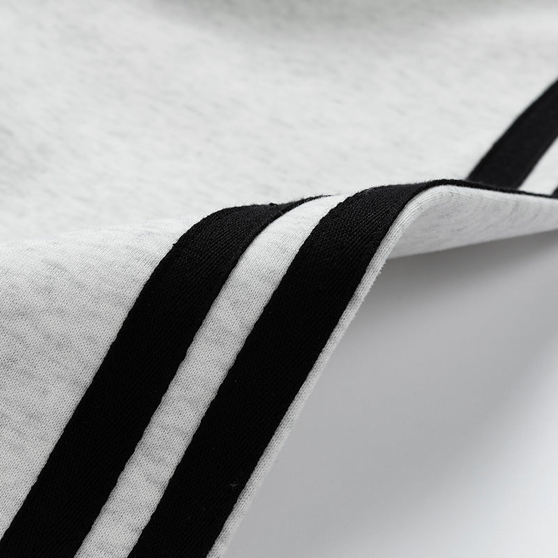 Herren Sweat Pullover Sportlich mit Polo Kragen Moderne