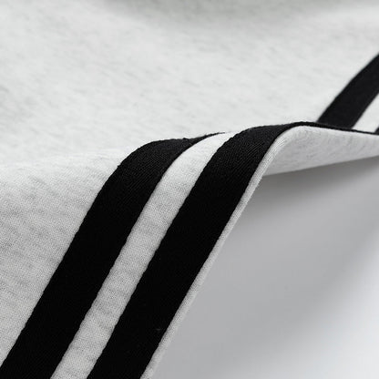 Herren Sweat Pullover Sportlich mit Polo Kragen Moderne