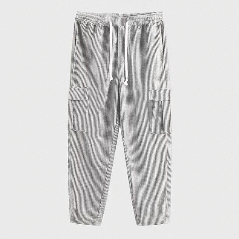 Herren Cargohose Bequem Verstellbar Komfort