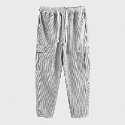 Herren Cargohose Bequem Verstellbar Komfort