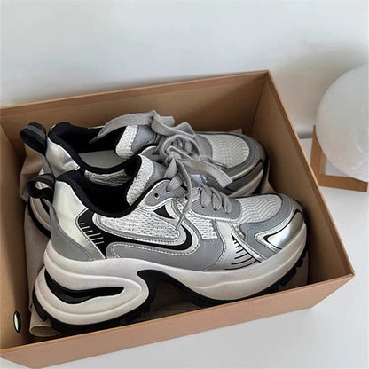 Damen Sneaker Atmungsaktiv Mesh Weichlaeufer