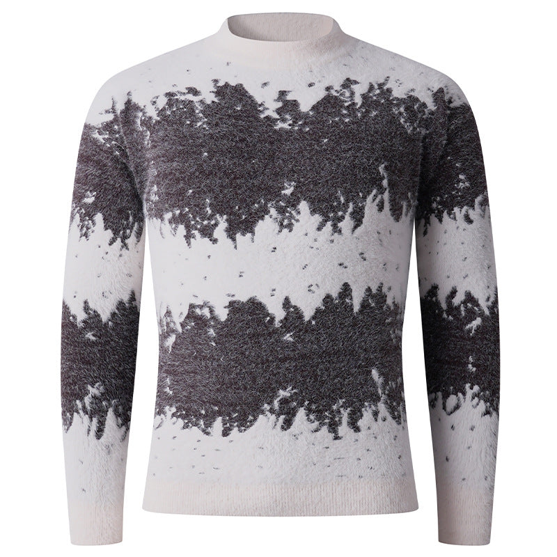 Herren Pullover Strukturfarbe Trendig Modern