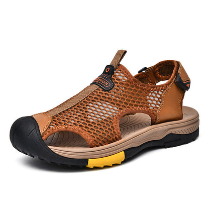 Herren Outdoor-Sandalen Atmungsaktiv Rutschfest Verstellbar
