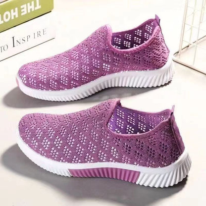 Damen Sneaker atmungsaktiv Elastisch Bequem Damen Schuhe