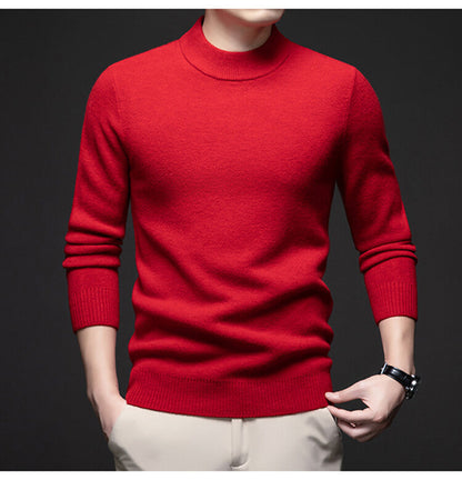 Herren Rollkragenpullover Weich Eleganter Pullover Männer