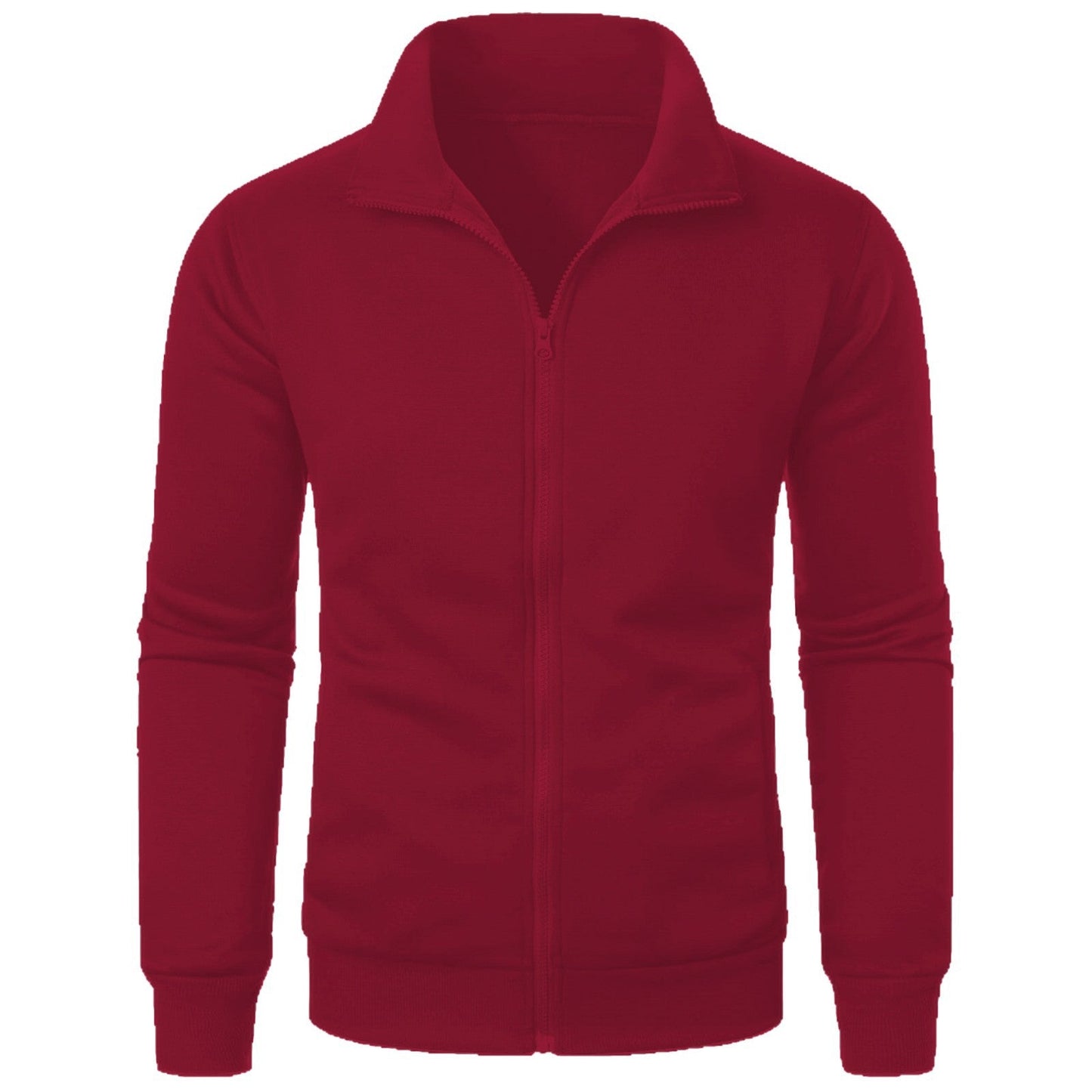 Herren Sportjacke Mit Hochem Kragen Reißverschluss Modern