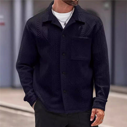 Herren Freizeitjacke Strukturiert Stadtstyle