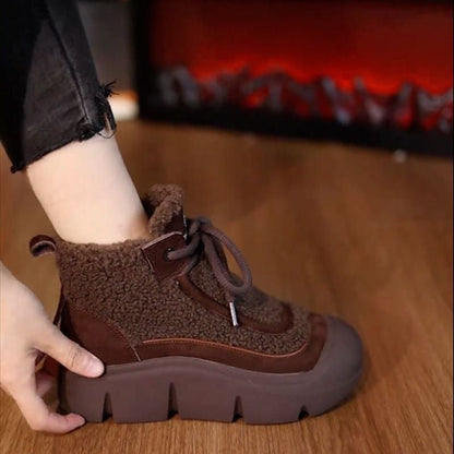 Damen Sneaker Winter Warm mit Kuschel-Innenfutter