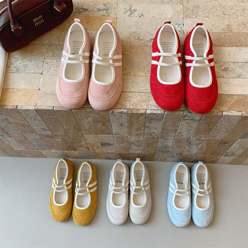 Damen Ballerinas Bequem Elastisch Warm - BerlinGlamour