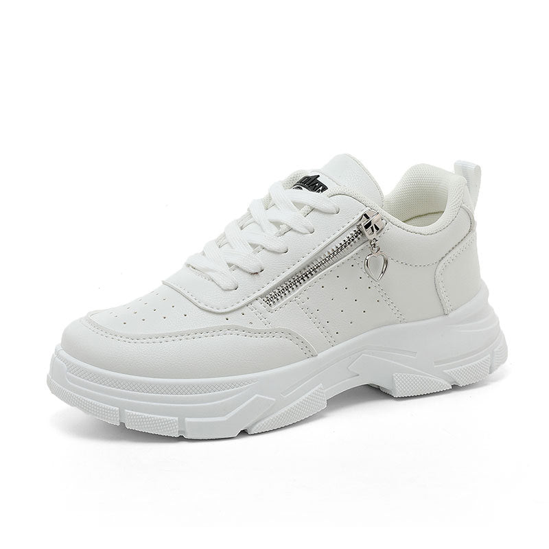 Damen Sneaker Sportlich Komfortabel mit Reißverschluss - BerlinGlamour