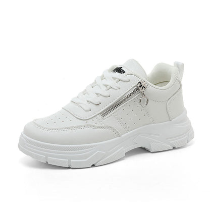 Damen Sneaker Sportlich Komfortabel mit Reißverschluss - BerlinGlamour