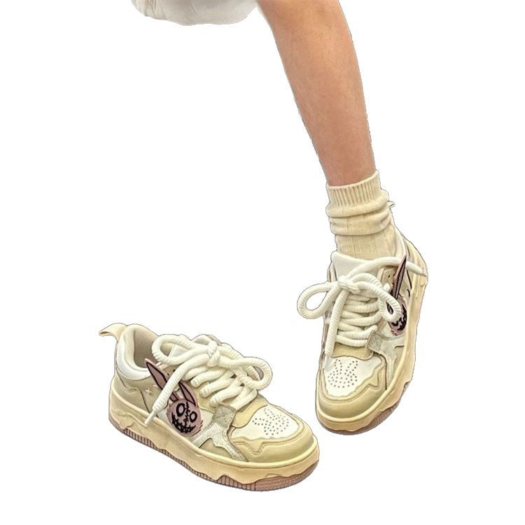 Damen Sneaker Sportlich Chunky Bequem Farbenfroh
