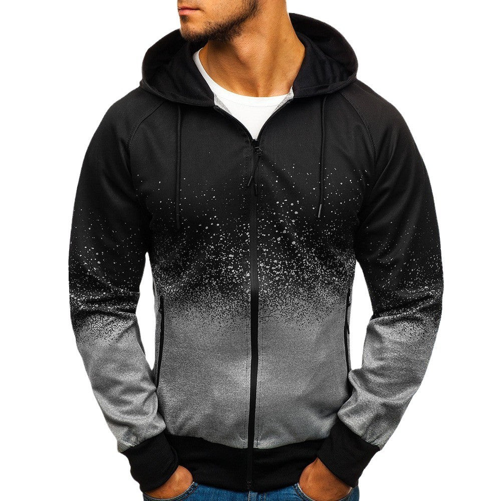 Herren Kapuzenjacke Sportlich Wasserabweisend Modern