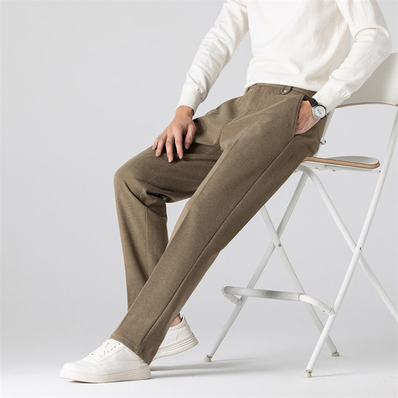 Herren Freizeithose Strukturmuster Elegant Bequem - BerlinGlamour