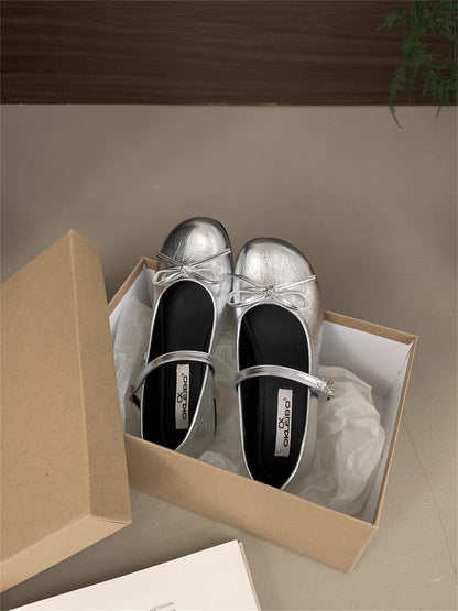 Damen Ballerinas Elegante Riemchen Schuhe für Frauen