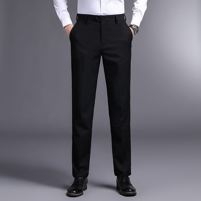 Herren Anzughose Slim Fit Schmale Hose Mit Taschen