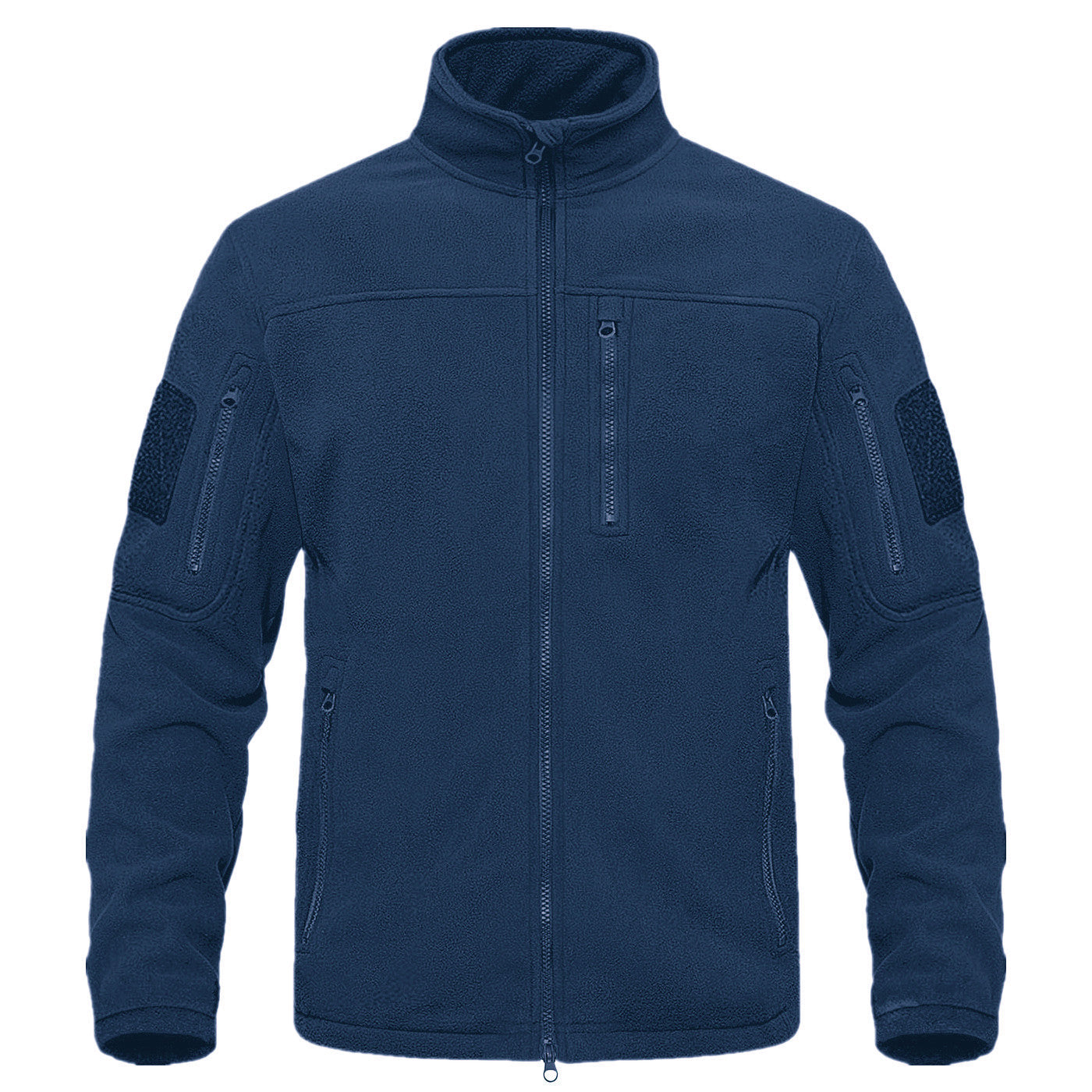 Herren Fleecejacke Vieltaschig Warm Hochschließend