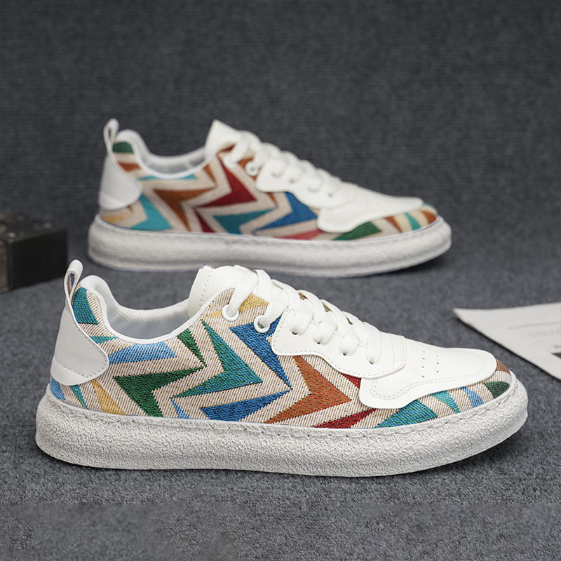 Damen Sneaker Moderne Geometrisches Design Komfortabel