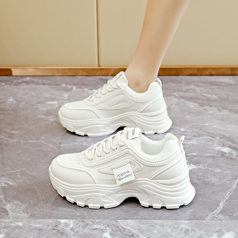 Damen Sneaker Chunky Bequem Laufsohle Dämpfung