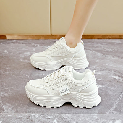 Damen Sneaker Chunky Bequem Laufsohle Dämpfung