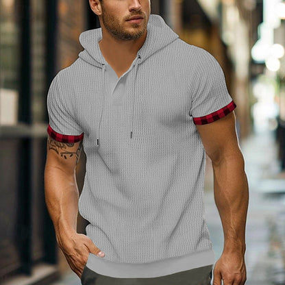 Herren Kapuzenpullover Grau Sportlich