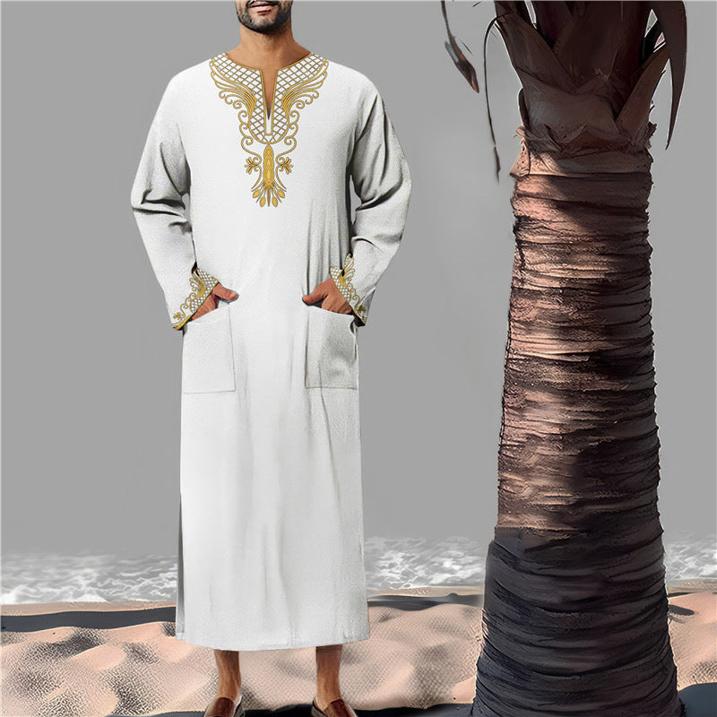 Herren Kaftan Modern mit Stickerei Elegant