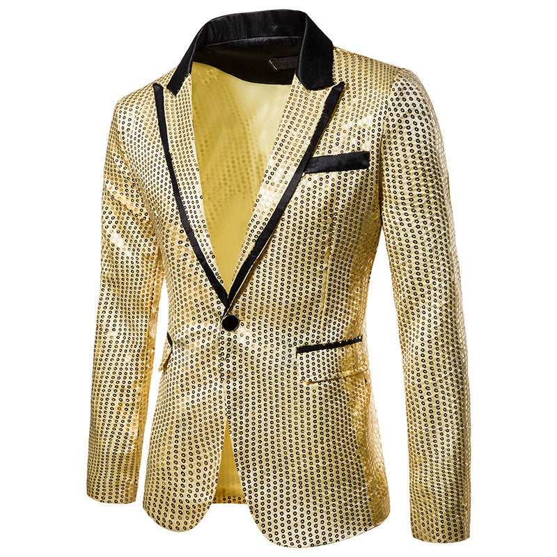 Herren Blazer mit Pailletten und Glitzerdesign
