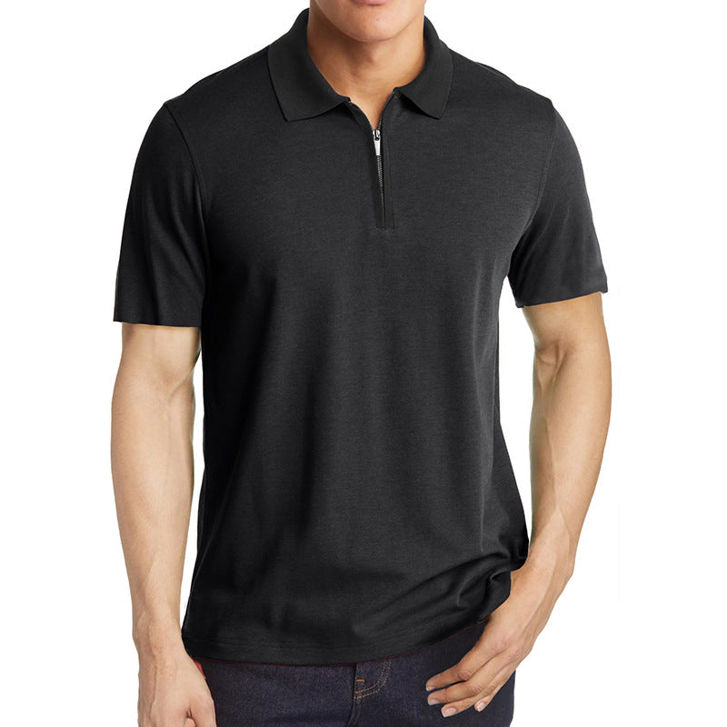 Herren Poloshirt Sportlich Kurzarm mit Strukturkragen Modern